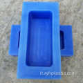 Parte in nylon PA6 CNC con piastra in nylon di plastica blu